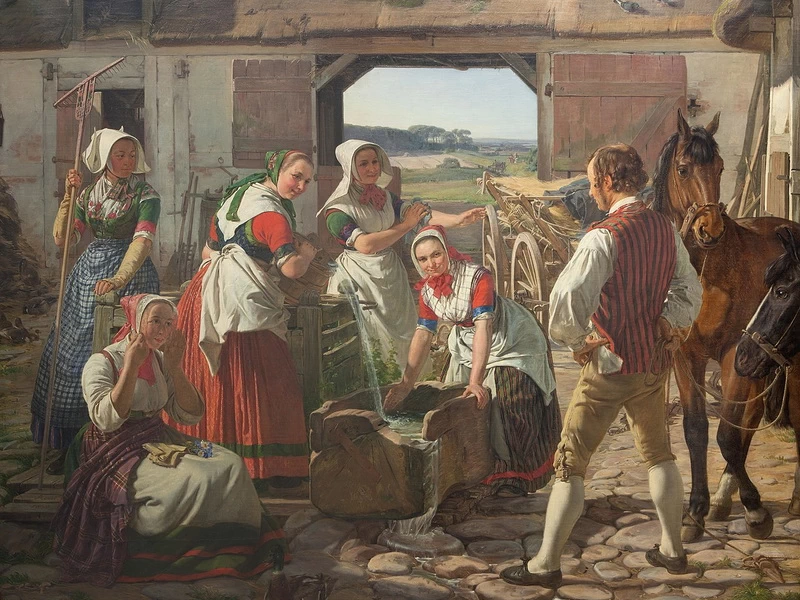 1808-Jörgen Pedersen Roed - Ragazze della Zelanda presso un pozzo - Galleria nazionale della Danimarca